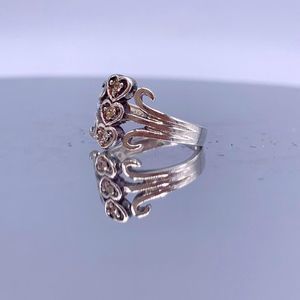 Vintage Sterling Silver Heart Ring